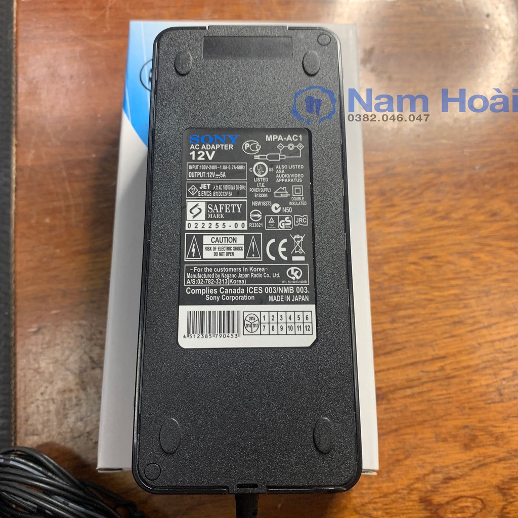 Nguồn Adapter 12V5A sử dụng cho bơm 12v mini