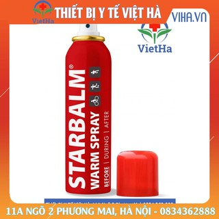 Chai xịt nóng - starbalm warm spray 150ml