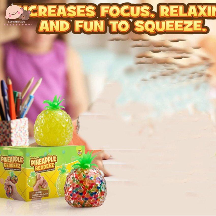 [HOT]Pineapple Decompression Vent Ball Stress Relief Squeeze Squishy Ball Toy