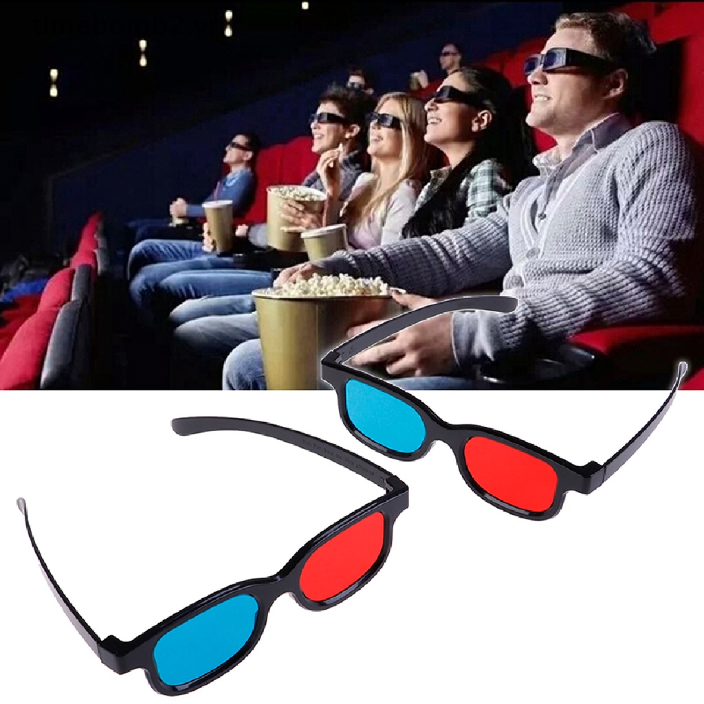 Kính 3d Tròng Màu Đỏ / Xanh Dương Thông Dụng Cho Phân Tích Phim
