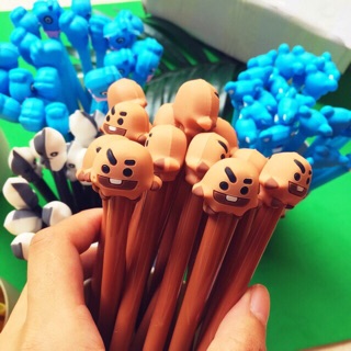 Bút nước đen - tím BT21 (BTS)