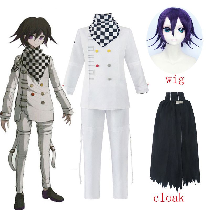 Set trang phục đầy đủ/ Áo choàng/ Tóc giả hóa trang nhân vật Danganronpa V3 Ouma Kokichi làm quà halloween cho bé trai