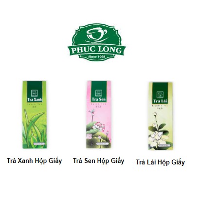 Trà hộp giấy Phúc Long 150g (trà xanh, trà lài, trà sen) - Phúc Long Coffee & Tea