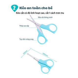 Bấm móng tay bộ 4 phụ kiện cho trẻ