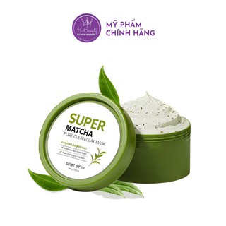 Mặt Nạ Đất Sét Trà Xanh Dưỡng Da Some By Mi Super Matcha Pore Clean Clay Mask 100g KBeauty
