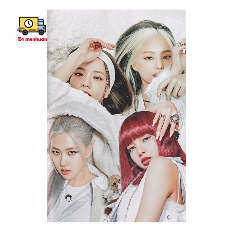 Bộ phụ kiện làm tranh đính đá tự làm hình nhóm nhạc Blackpink xinh xắn