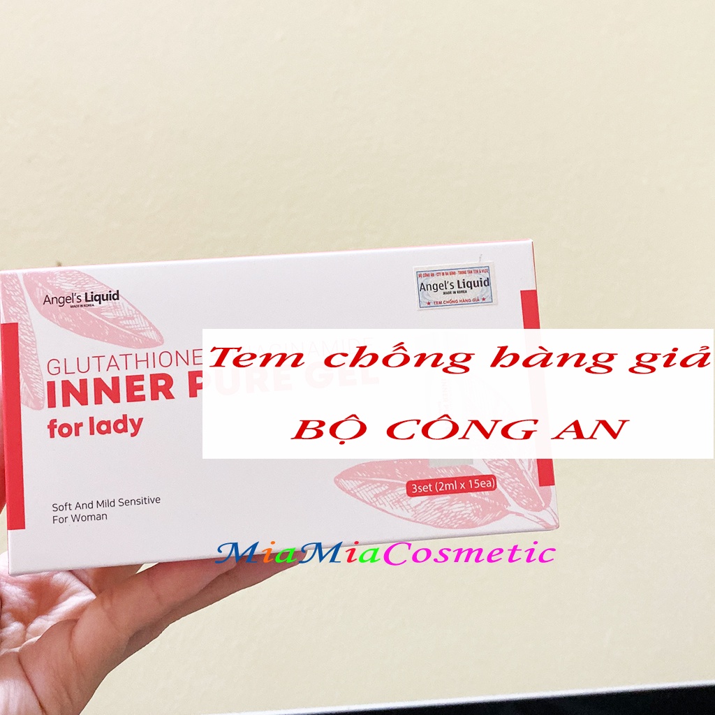 Gel Vệ Sinh Vùng Kín Phụ Nữ Làm Hồng Se Khít Vùng Kín ANGEL'S LIQUID GLUTATHIONE PLUS NIACINAMIDE INNER PURE GEL