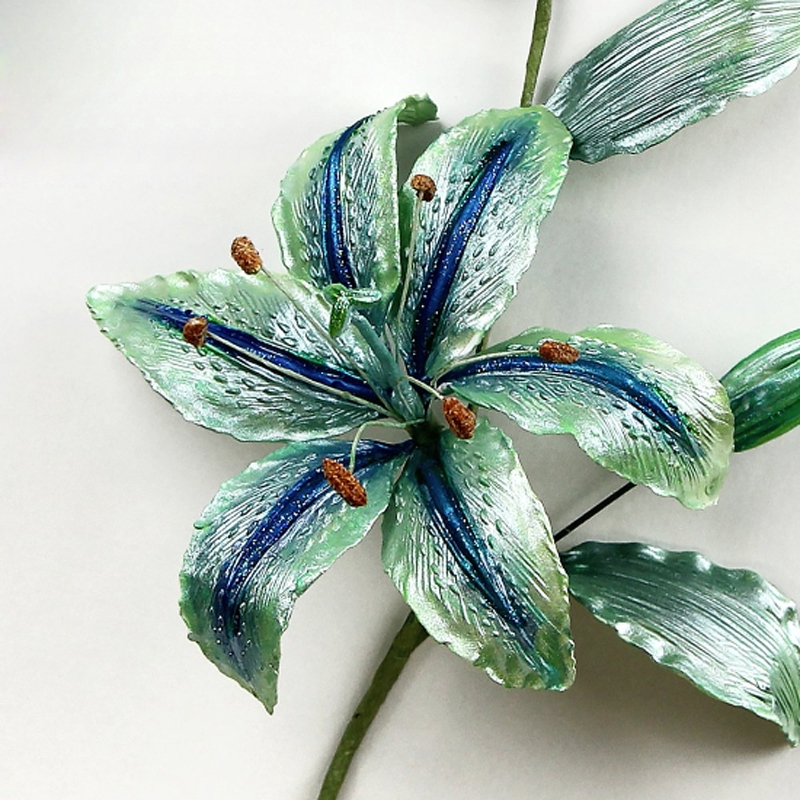 Khuôn Silicone Tạo Hình Hoa Lily Trang Trí Bánh