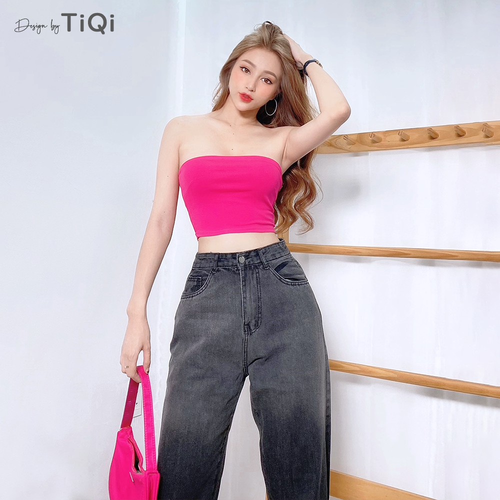 Quần jeans ống rộng nữ màu Xám Đen Ombre TiQi Jeans B2-198 | BigBuy360 - bigbuy360.vn