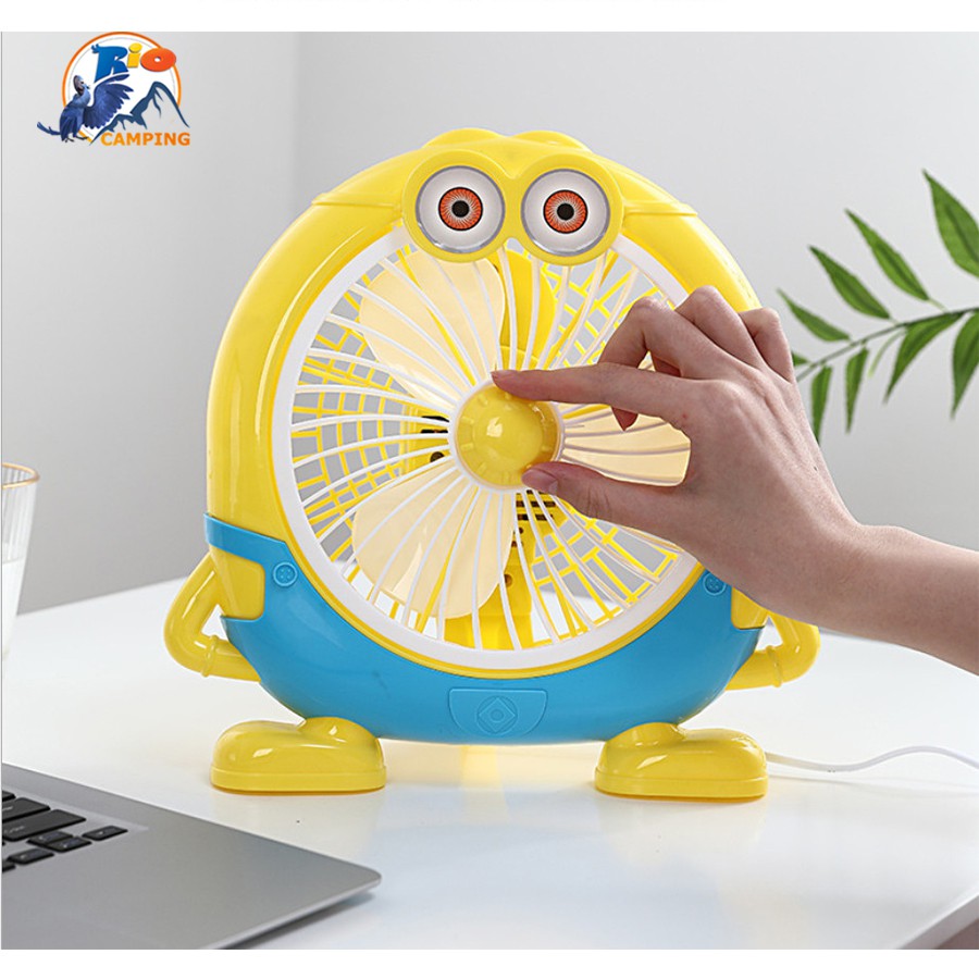 Quạt Để Bàn Hình Thú Dễ Thương Quạt Để Phòng Ngủ Cho Em Bé Đa Năng Tiện Dụng 2 chế độ gió cực mát