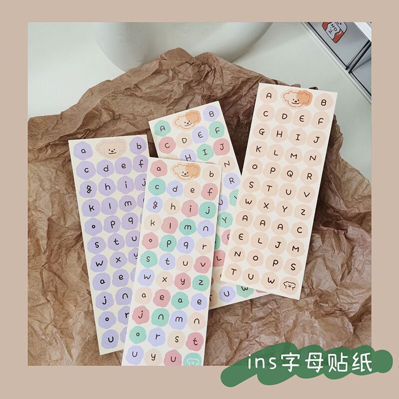 Sticker Dán Trang Trí Sổ Tay Diy Nhiều Màu Sắc Dễ Thương