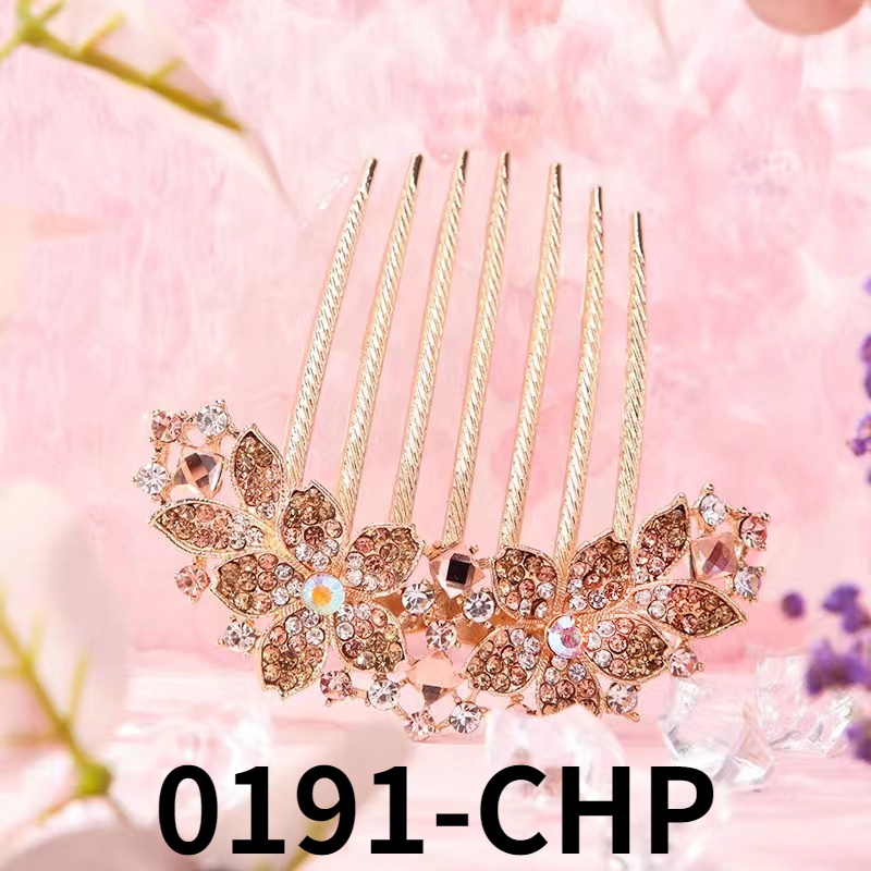 Trâm Cài Tóc Hình Hoa Đính Đá Nhiều Màu Sắc Bằng Kim Loại Thời Trang Cho Nữ