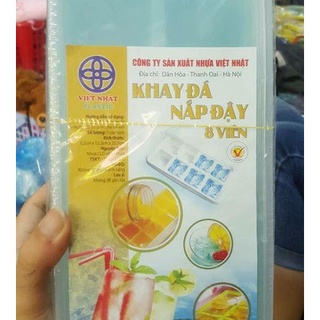 khay đá có nắp Việt Nhật 8 ngăn