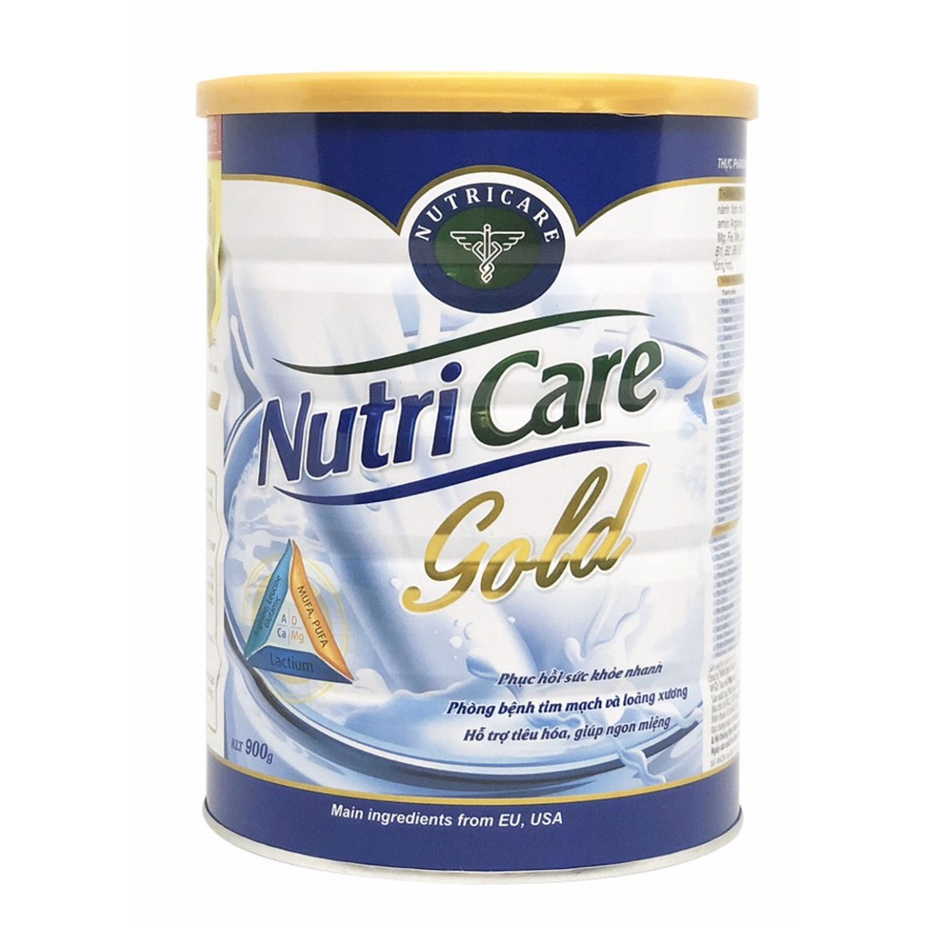 Sữa bột Nutricare Gold Mới phục hồi bồi bổ cơ thể (900g)