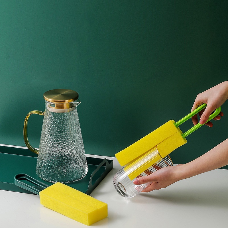 Cọ Rửa Ly Hai Mặt Tay Cầm Dài Mật Độ Cao / Ấm Trà / Bình Thủy Tinh Cho Nhà Bếp / Gia Đình