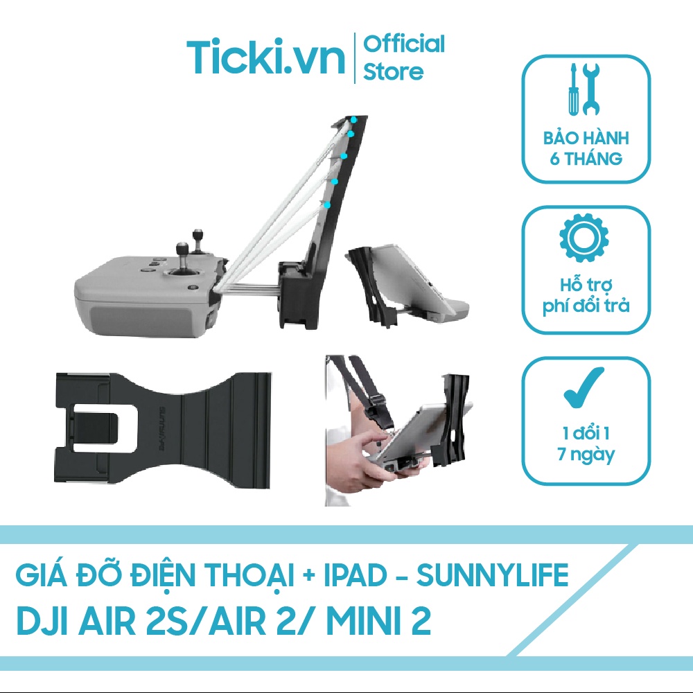 Giá đỡ ipad DJI Mavic chính hãng SunnyLife phù hợp cho tất cả Drone DJI sản xuất giá kẹp ipad có thể kẹp được điện thoại