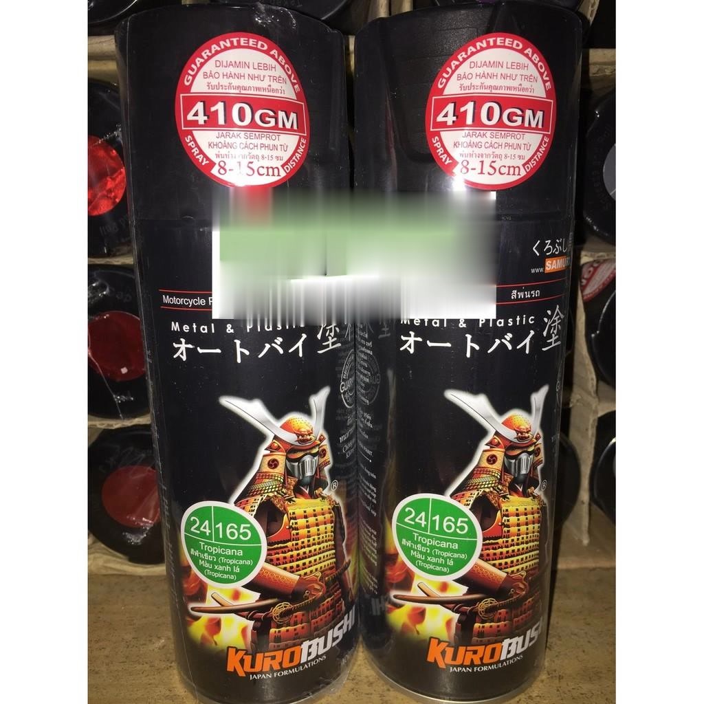 Sơn xịt Samurai màu Xanh Tropicana - 165 (400ml) , Dầu Nhớt 20