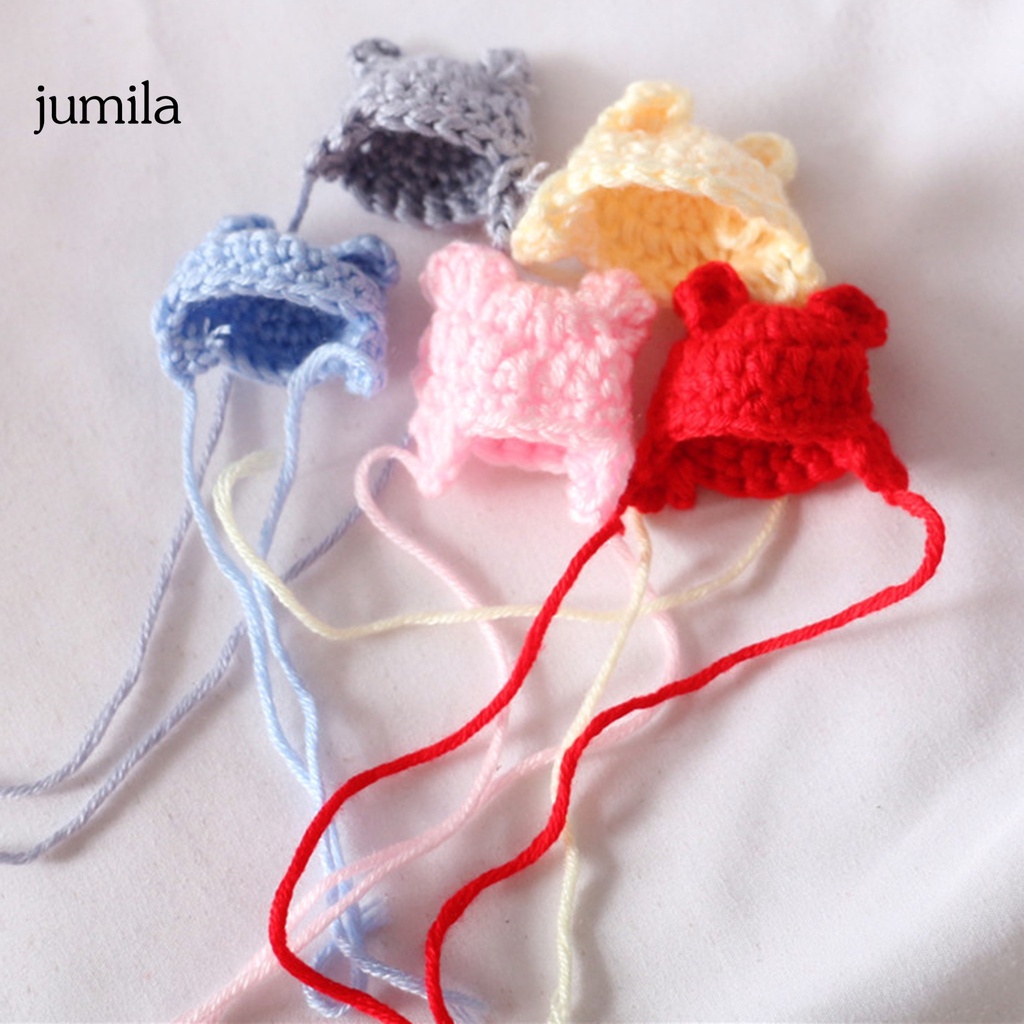 Mũ len mini dễ thương dành cho búp bê 1/12