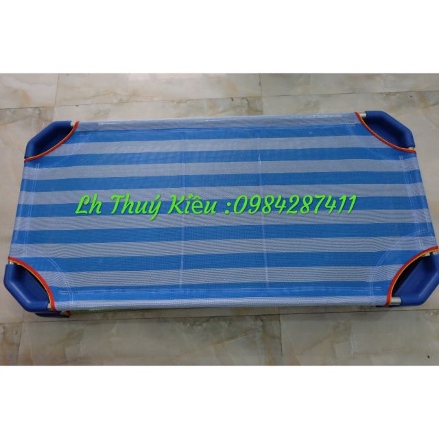 Giường lưới cho bé xanh dương