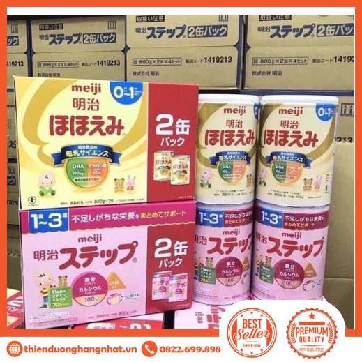 Combo 4 Hộp Sữa Meiji  800g Hàng Nhật Nội Địa Date Mới Nhất