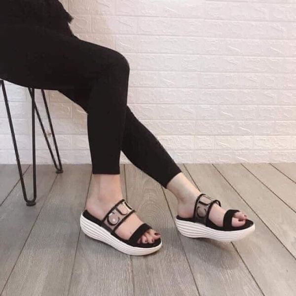 Dép bánh mì nữ Thái Lan quai ngang đế xuồng