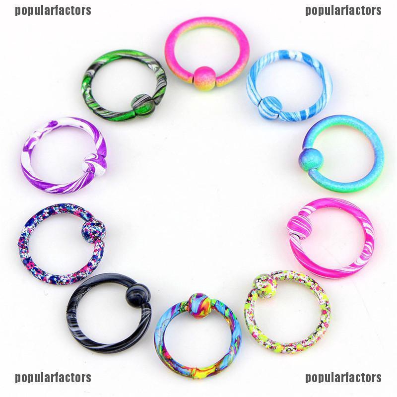 Bộ 10 Miếng Dán Mũi Tròn Màu Sắc Xinh Xắn Dễ Phối Đồ