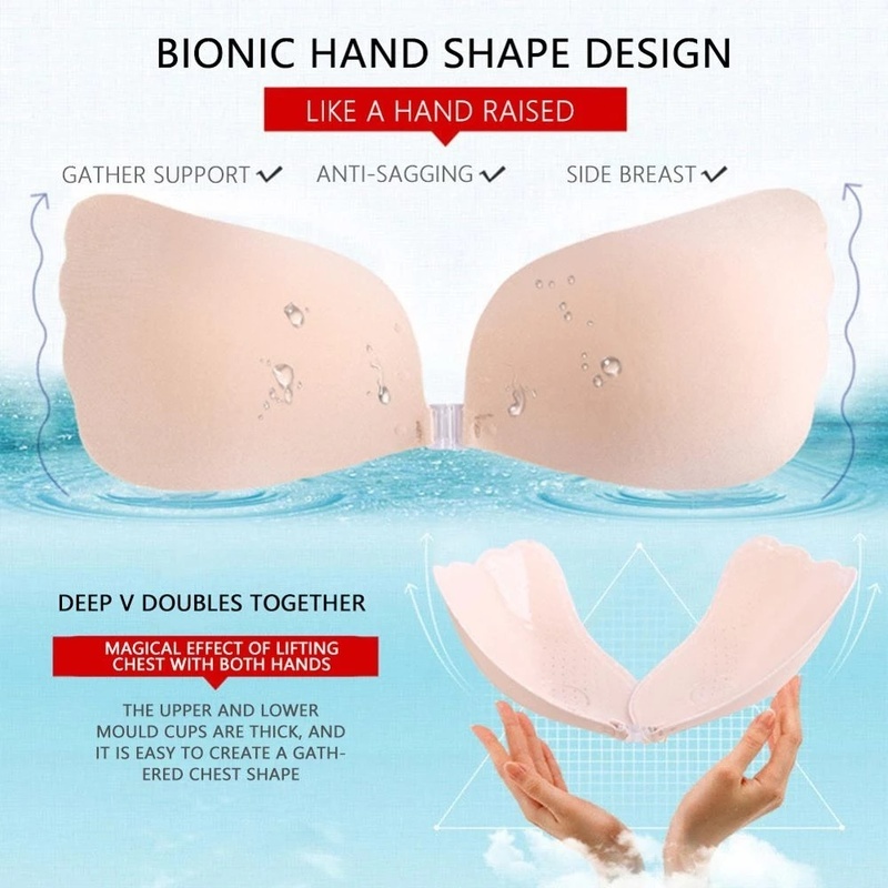 Miếng Dán Ngực Hình Đôi Cánh Thiên Thần Vô Hình Không Dây Vô Hình Thoáng Khí Cho Nữ