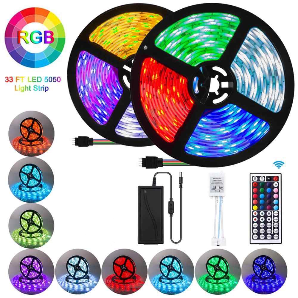 Bộ đèn LED dây dán phủ keo silicon đổi 7 màu V-L-D-RGB (RGB)+ Nguồn+ Điều hiển & App store