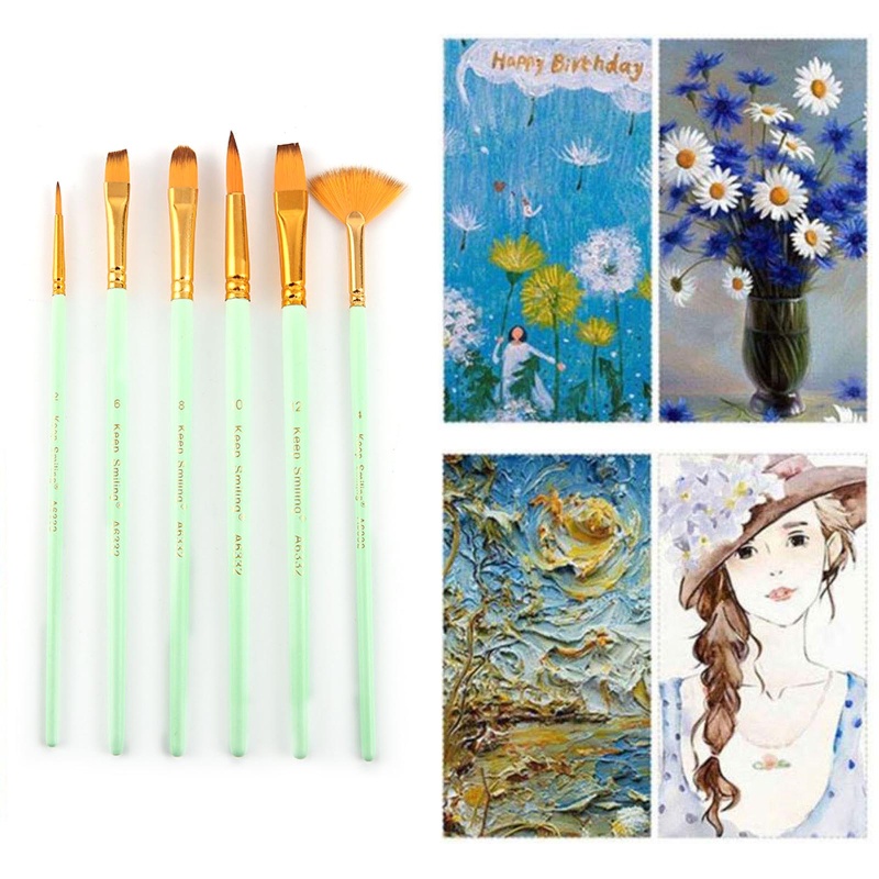 Bộ Cọ Vẽ Tranh 6Kit Đầu Linh Hoạt Tiện Dụng Cho Người Lớn Và Trẻ Em