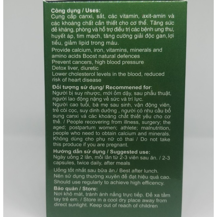 Viên Rau Chùm Ngây Moris