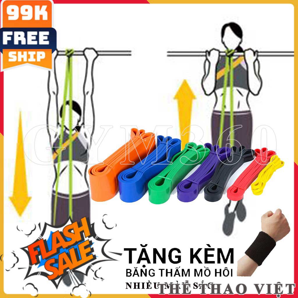 Dây kháng lực Power Band hỗ trợ lên xà , dây tập gym đa năng - rẻ vô địch