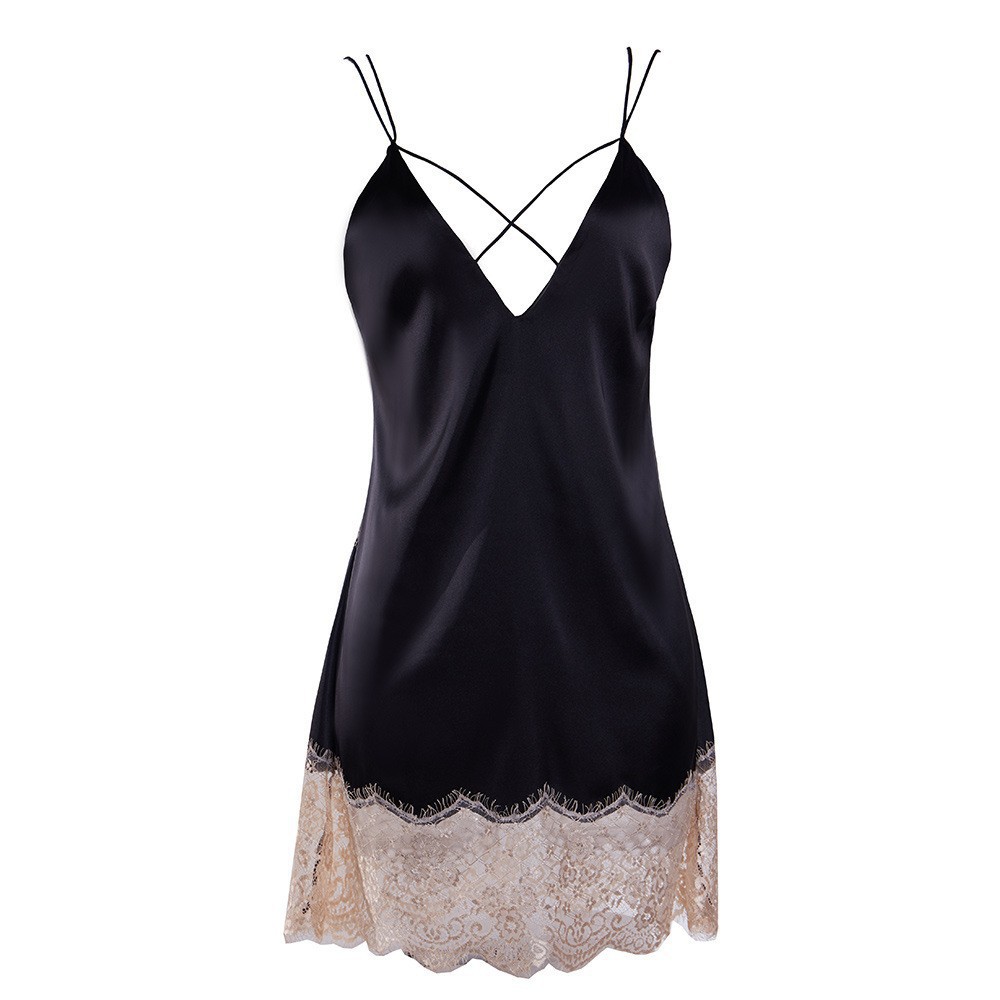 Form Chuẩn - Chất Cao Cấp] Váy ngủ phi lụa đẹp cực kỳ quyến rũ V617-đầm ngủ đẹp | BigBuy360 - bigbuy360.vn