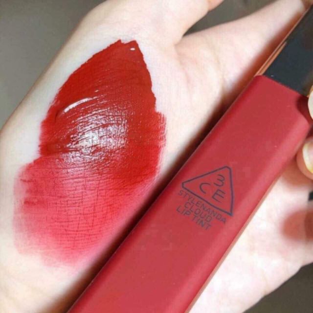 Son Kem 3ce Cloud Lip Tint MACCARONRED-tone đỏ tươi đẹp nhất