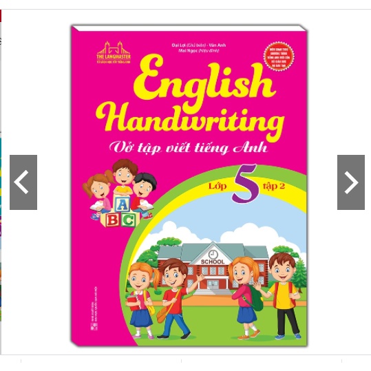 Sách - Combo English Handwriting - Vở tập viết tiếng anh lớp 5 (2 cuốn )