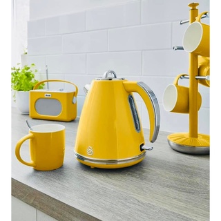 Ấm siêu tốc swan vàng jug kettle 1.5l công suất 3000w - hàng mua tại đức bh 12 tháng