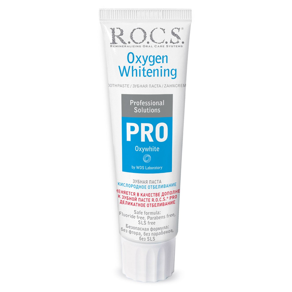 Kem đánh răng trắng răng người lớn R.O.C.S. Pro Oxywhite 60g