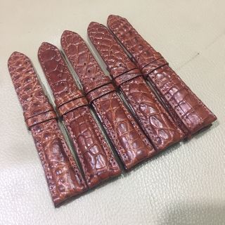 Dây đồng hồ da cá sấu size 18, 20,22