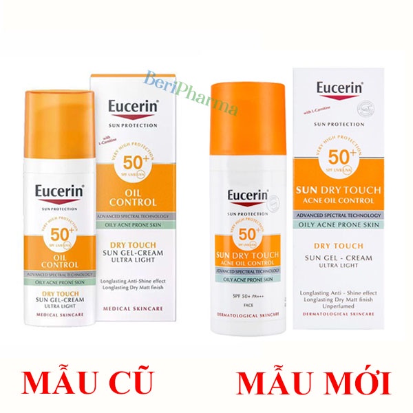 [Mã SKAMFM57M giảm 8% đơn 350K] Eucerin Kem Chống Nắng Kiểm Soát Nhờn Sun Oil Control Dry Touch Spf50+ 50ml