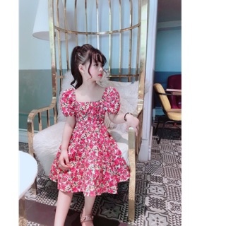 Váy hoa tay bồng (13-25kg)