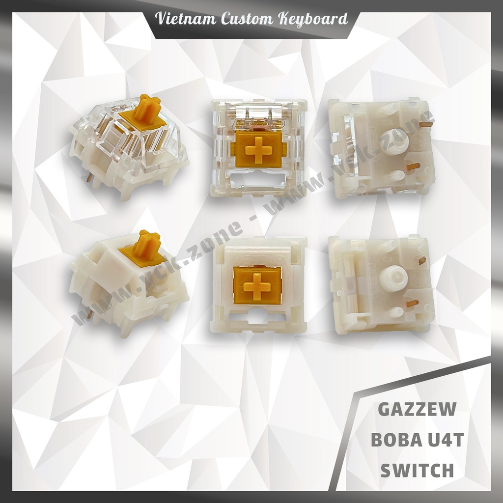 Gazzew Switch | U4Tx Black Gum Boba U4T U4 LT | Hiệu Năng Cao | Gateron Akko ...