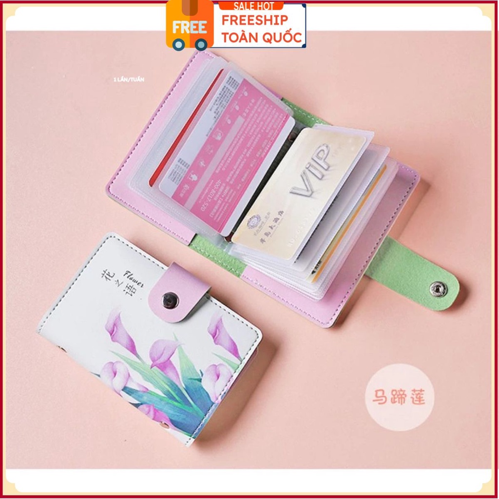 PVN31279 Ví Gấp Ngắn Mini Dành Cho Nữ In Hình Cực Đáng Yêu T2 .