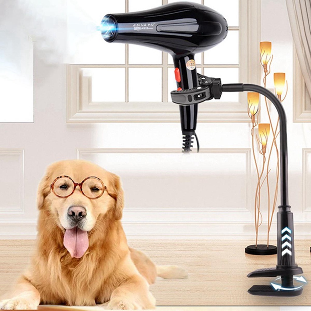 Giá Đỡ Máy Sấy Tóc Rảnh Tay Xoay 360 Độ Tiện Dụng Cho Mèo Cưng