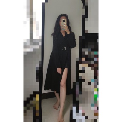 Đầm ulzzang cá tính xẻ tà