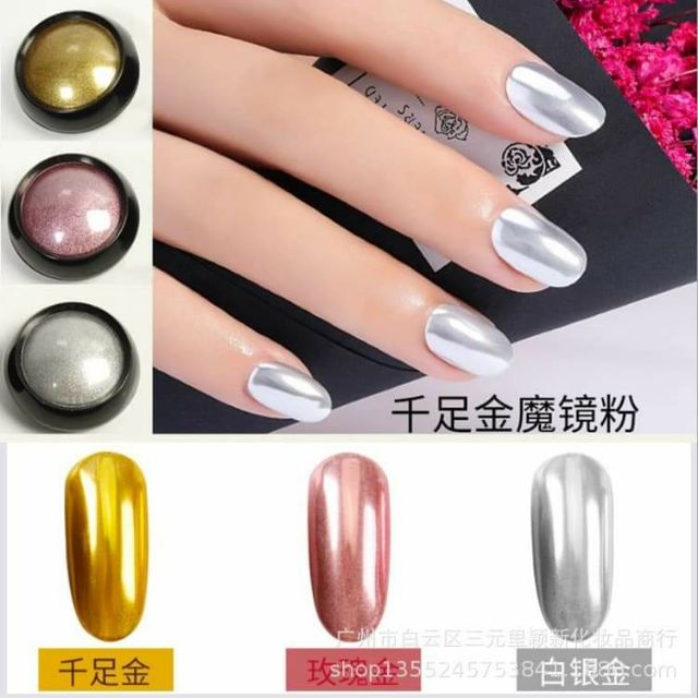 Nhũ kim loại nhũ tráng gương siêu sáng chất xịn mịn có nhiều màu