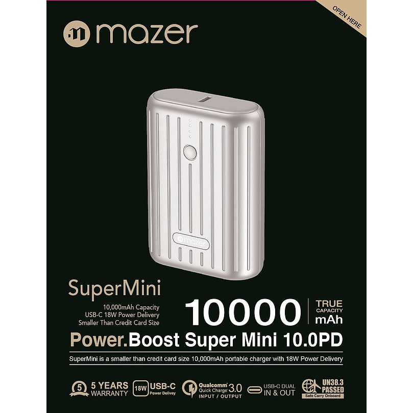 [BH 5 năm] Pin Dự Phòng MAZER Pocket Power Mini 10000mAh version 2