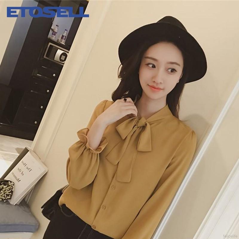Áo kiểu công sở cột nơ ngọt ngào
