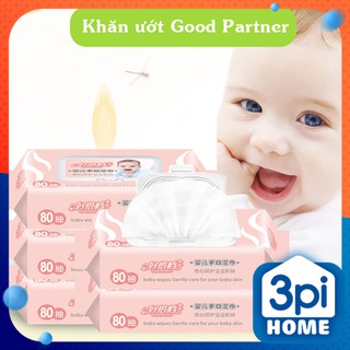 Khăn giấy ướt Good Partner 80 tờ tiết kiệm và tiện dụng cho bé