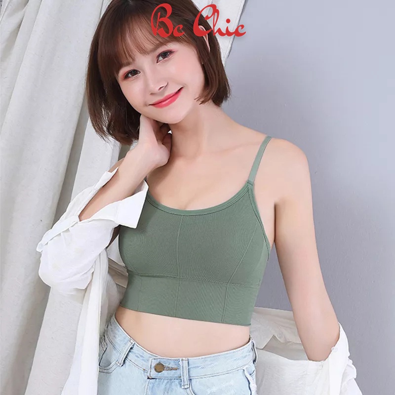 Áo Bra , Áo Lót Nữ gân tăm CROPTOP không gọng nâng ngực gợi cảm cao cấp mã 608 BC_CHIC LINGERIE