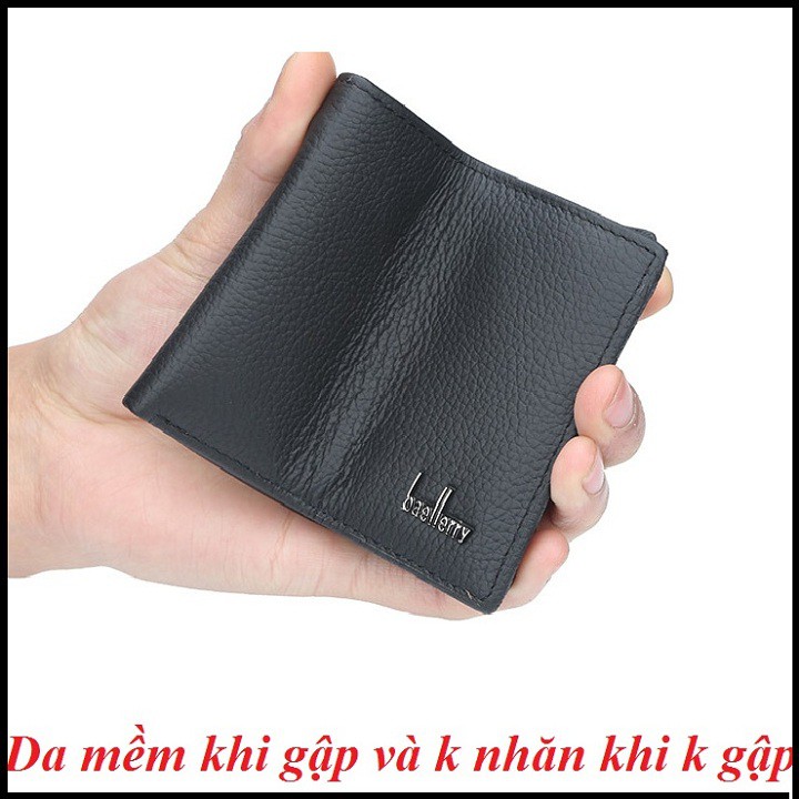 Ví Nam Da Bò cao cấp Chính Hãng Siêu Bền Đẹp | Bóp Nam Thời Trang Hàn Quốc - VB03