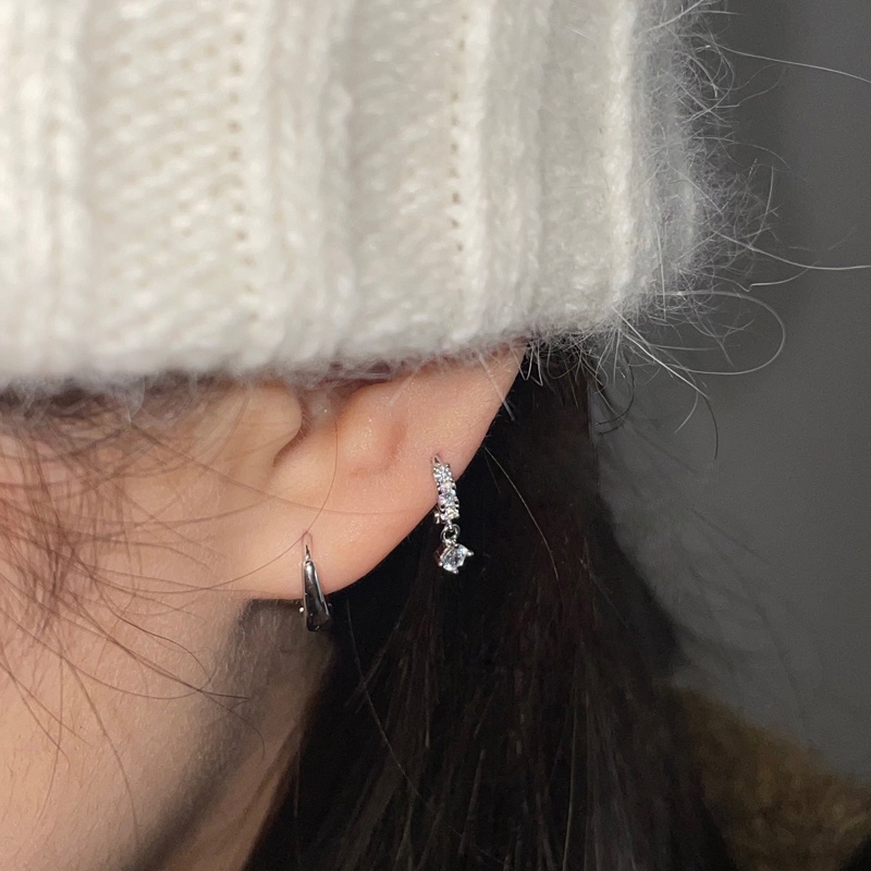 Khuyên Tai Bạc Khuyên Tai Tròn Bộ Khuyên Tai Tròn Bằng Bạc 925 Không Gây Dị Ứng Cho Nữ